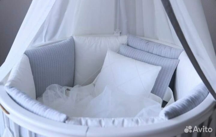 Бортики и балдахин в детскую кроватку