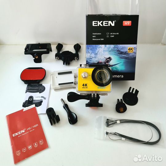 Экшн камера Eken H9 yellow (4K WiFI Waterproof)