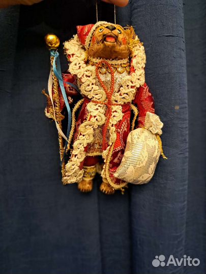 Подвесная кукла Дед Мороз-медведь