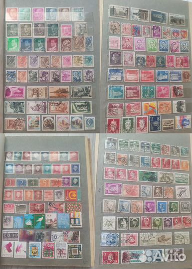 Альбом с иностранными марками 1000шт