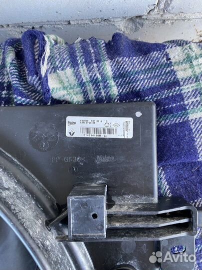 Вентилятор диффузор охлаждения и резистор renault