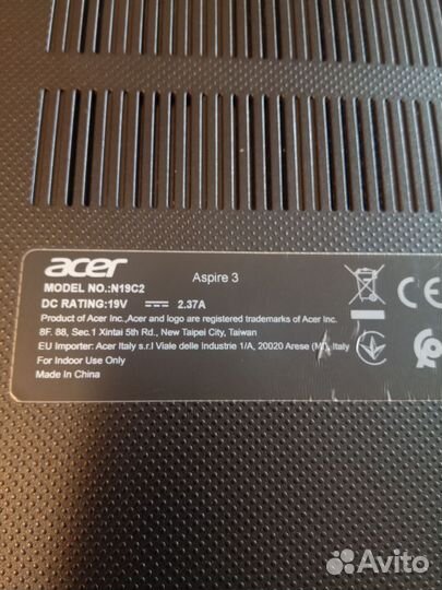 Ноутбук acer aspire 3 N19C2