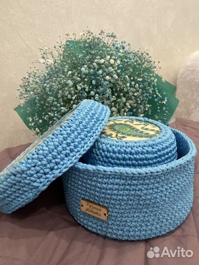 Плетеные корзинки для хранения