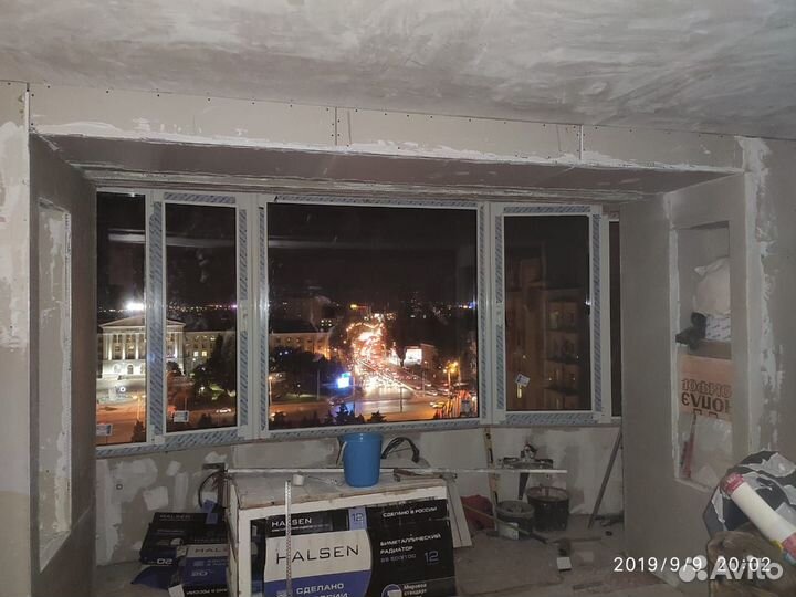 Остекление балконов и лоджий под ключ - выезд