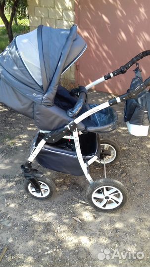 Коляска Riko modus 2 в 1 цвет серо-белый