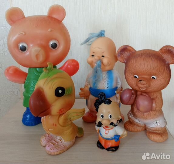 Резиновые и пластмассовые игрушки СССР