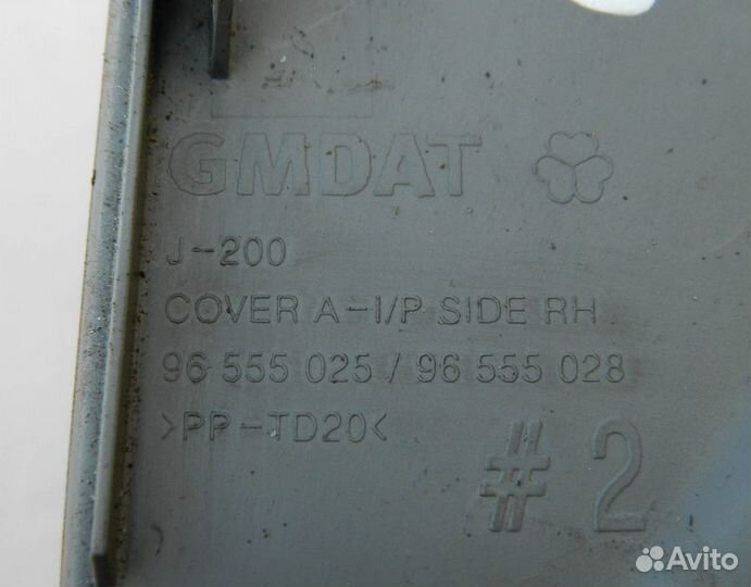 Накладка торпедо правая Lacetti