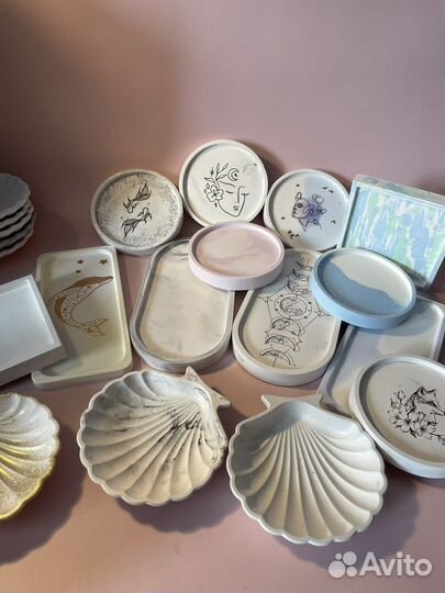 Гипсовая подставка, ваза,декор для дома, подарок