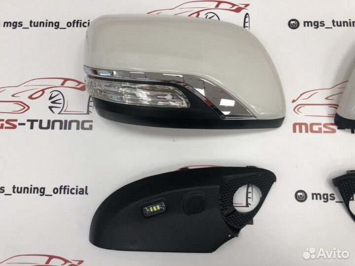 Крышки зеркал Executive Land Cruiser 200 белые