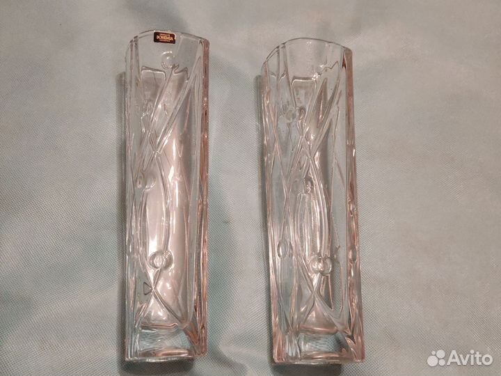 Ваза Bohemia Crystalite Чехословакия h 30 см