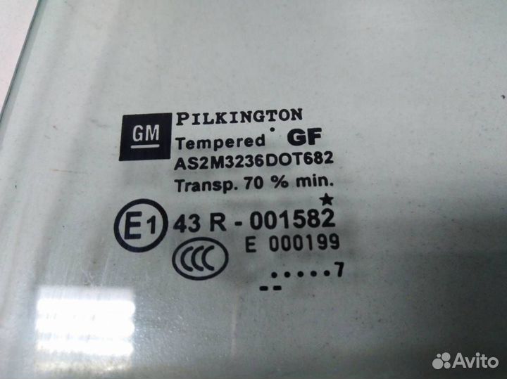 Стекло двери задней левой форточка Opel Zafira B 2