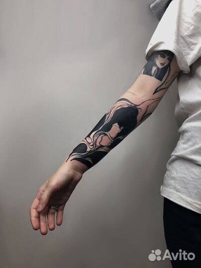 Тату абстракция, тату мастер, татуировки Москва