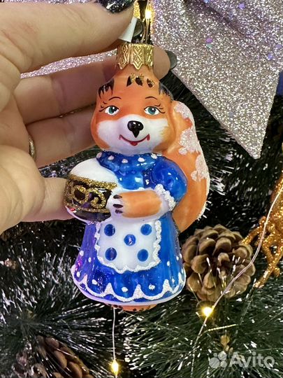 Елочная игрушка Лиса