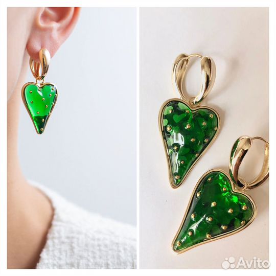 Серьги клубничка