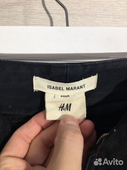 Байкерские джинсы Isabel marant h&m