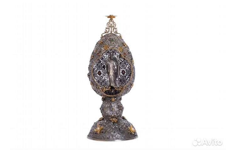 Серебряный подсвечник