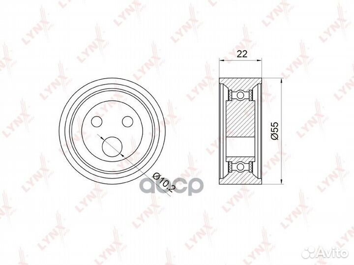 Ролик ремня грм renault logan/sandero 04- 1.4-1