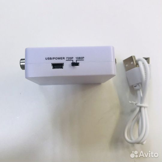 Переходник конвертер с 3xRCA на VGA (1080P)