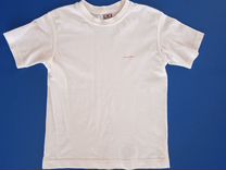 Белая хлопковая футболка 128 р