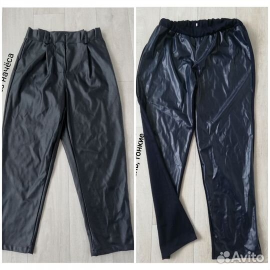 Женские кожаные штаны, новые 50 52 54разм