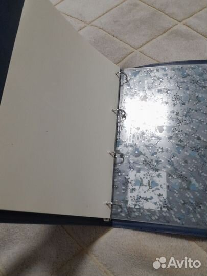 Кожаная папка на кольцах a4 новая