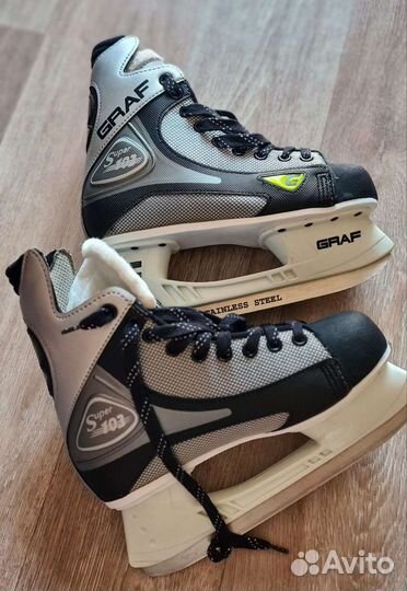 Коньки хоккейные graf 39 размер