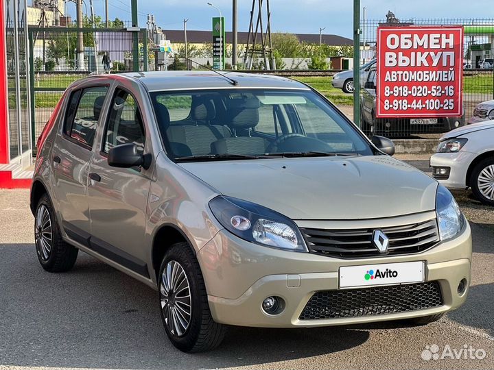 Renault Sandero 1.6 МТ, 2012, 138 000 км