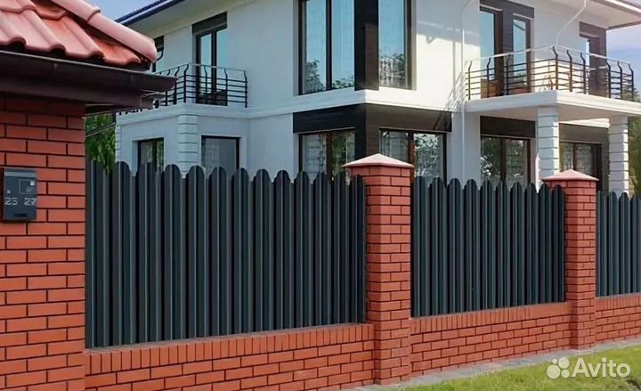 Забор из профлиста профессионально под ключ