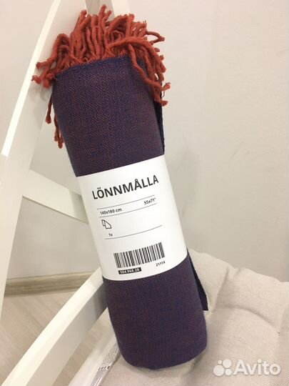 Плед IKEA lönnmalla шерсть