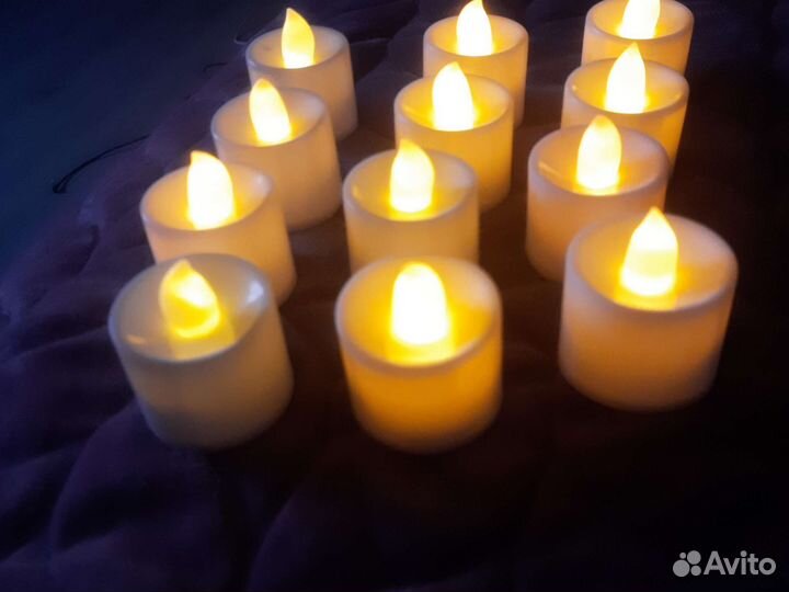 Свечи Беспламенные,мерцающие 12 штук