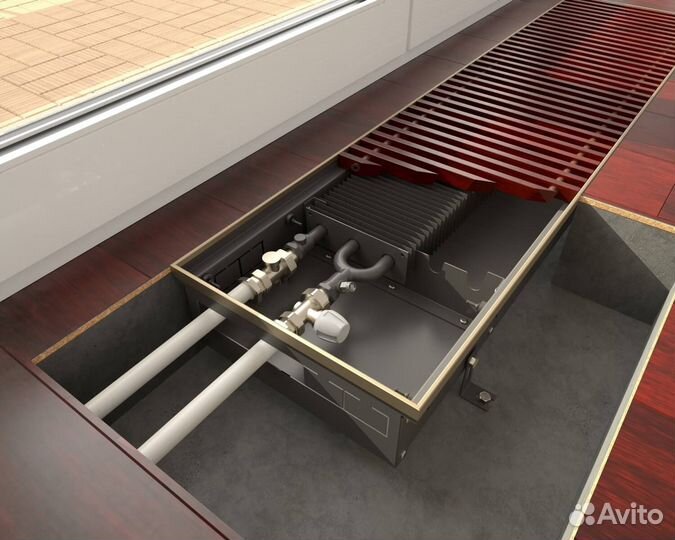 Внутрипольный конвектор techno (Техно)