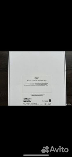 iPad pro 11 2022 m2 128gb wifi