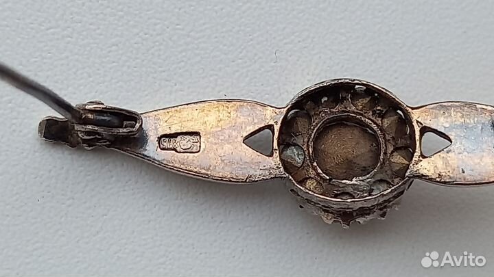 Брошь СССР серебро звезда