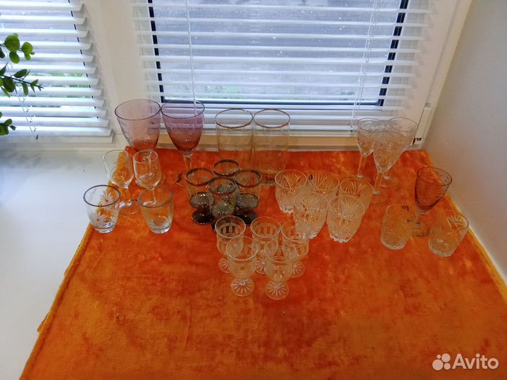 Фужеры, рюмки, хрусталь СССР