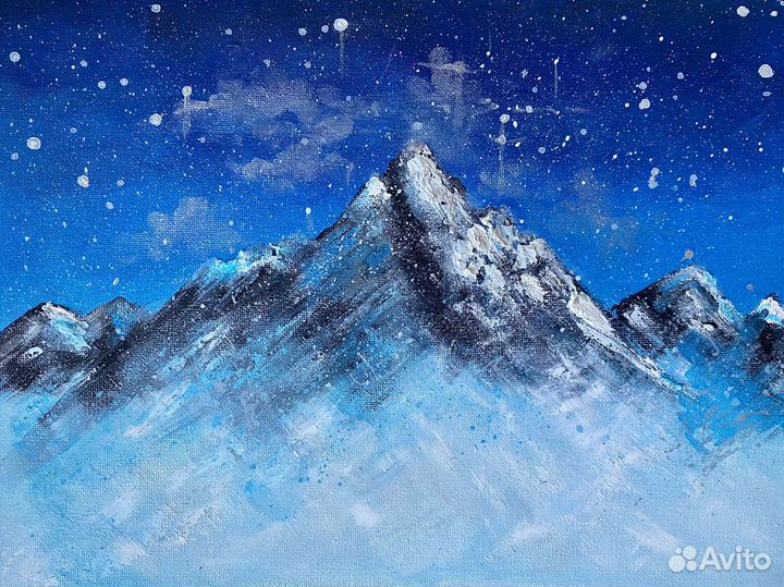 Картина акрилом на холсте