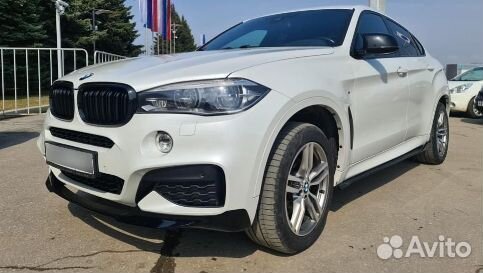 Губа перфоманс Россия BMW X6 F16 сплиттер бампера