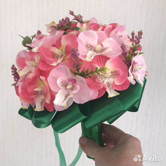 Свадебный букет дублер « Розовая орхидея»