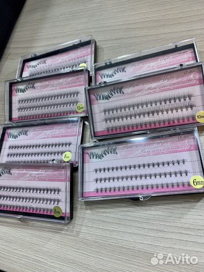 Реснички пучковые накладные