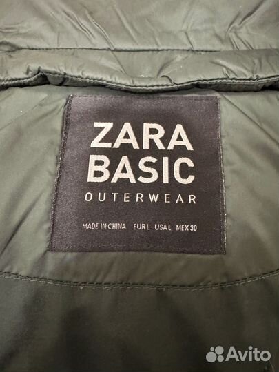 Пуховик Zara женский