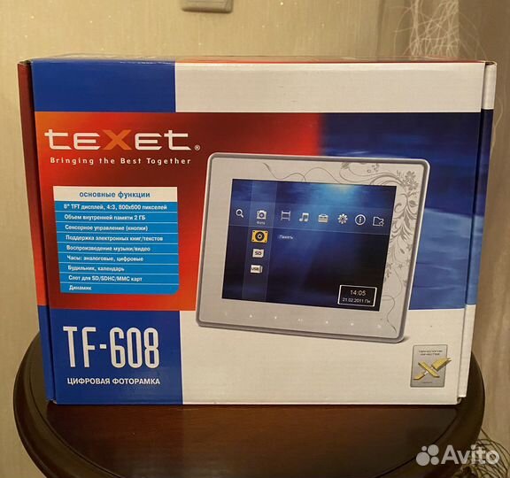 Цифровая фоторамка texet TF-608 новая