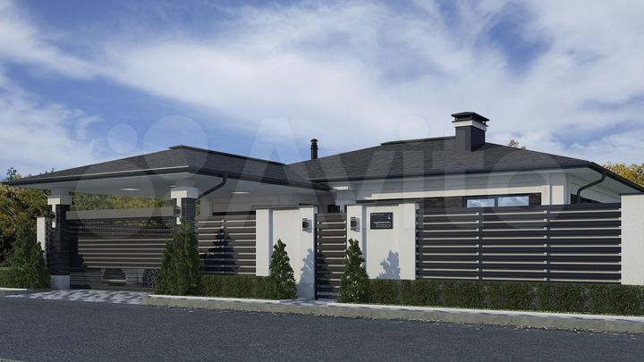 Коттедж 200 м² на участке 10 сот.