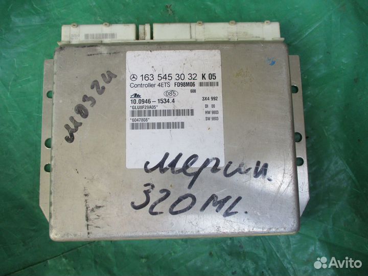 Mercedes W163 ML 1998-2004 эбу ETC