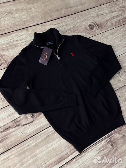 Свитер Polo Ralph Lauren синий люкс мужской