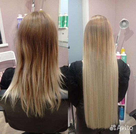 Наращивание волос биопротеин