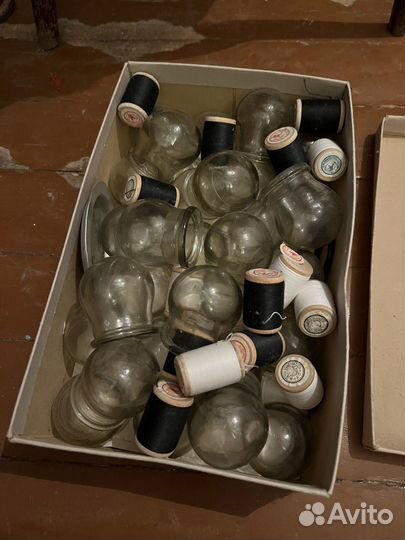 Банки стеклянные для массажа