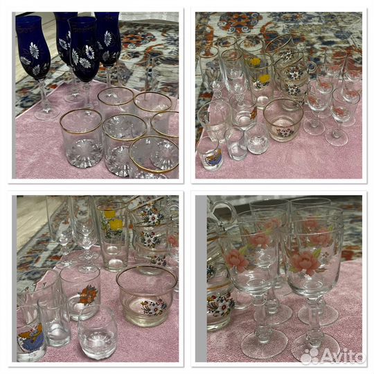 Бокалы,гриль,кружки,супница,тарелки,кастрюля