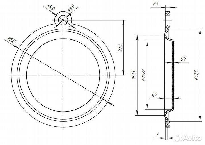 Мембрана газовой колонки 