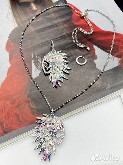 Серебряный комплект с цирконами Apm Monaco