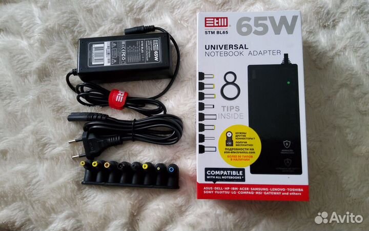 Адаптер для ноутбуков STM BL65 Black