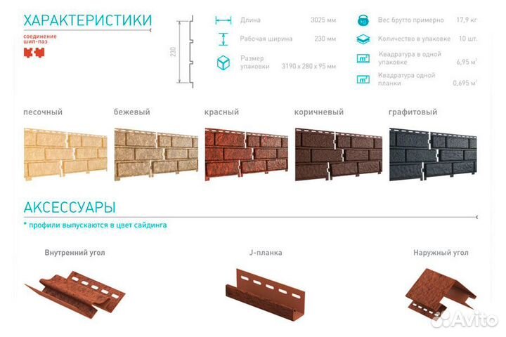 Виниловый сайдинг Ю-Пласт под кирпич камень